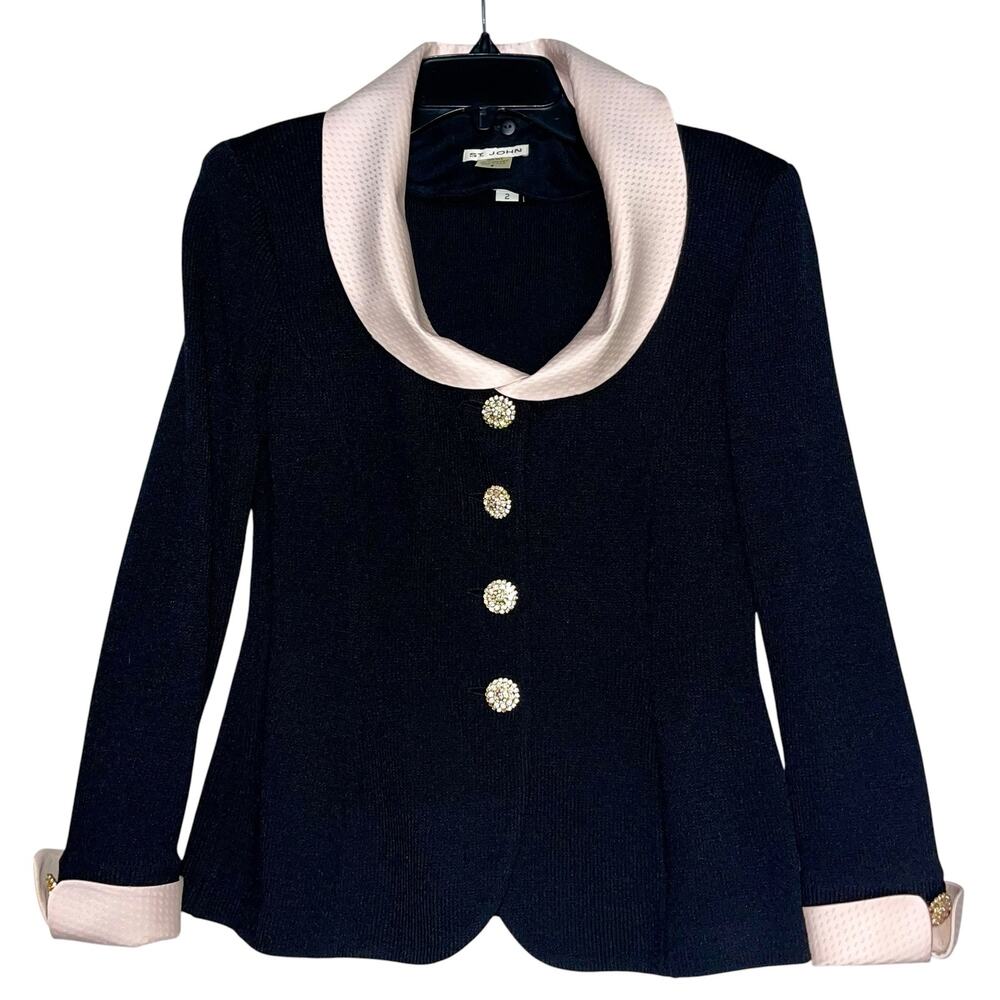 St. John Cardigan Sweater Santana Knit